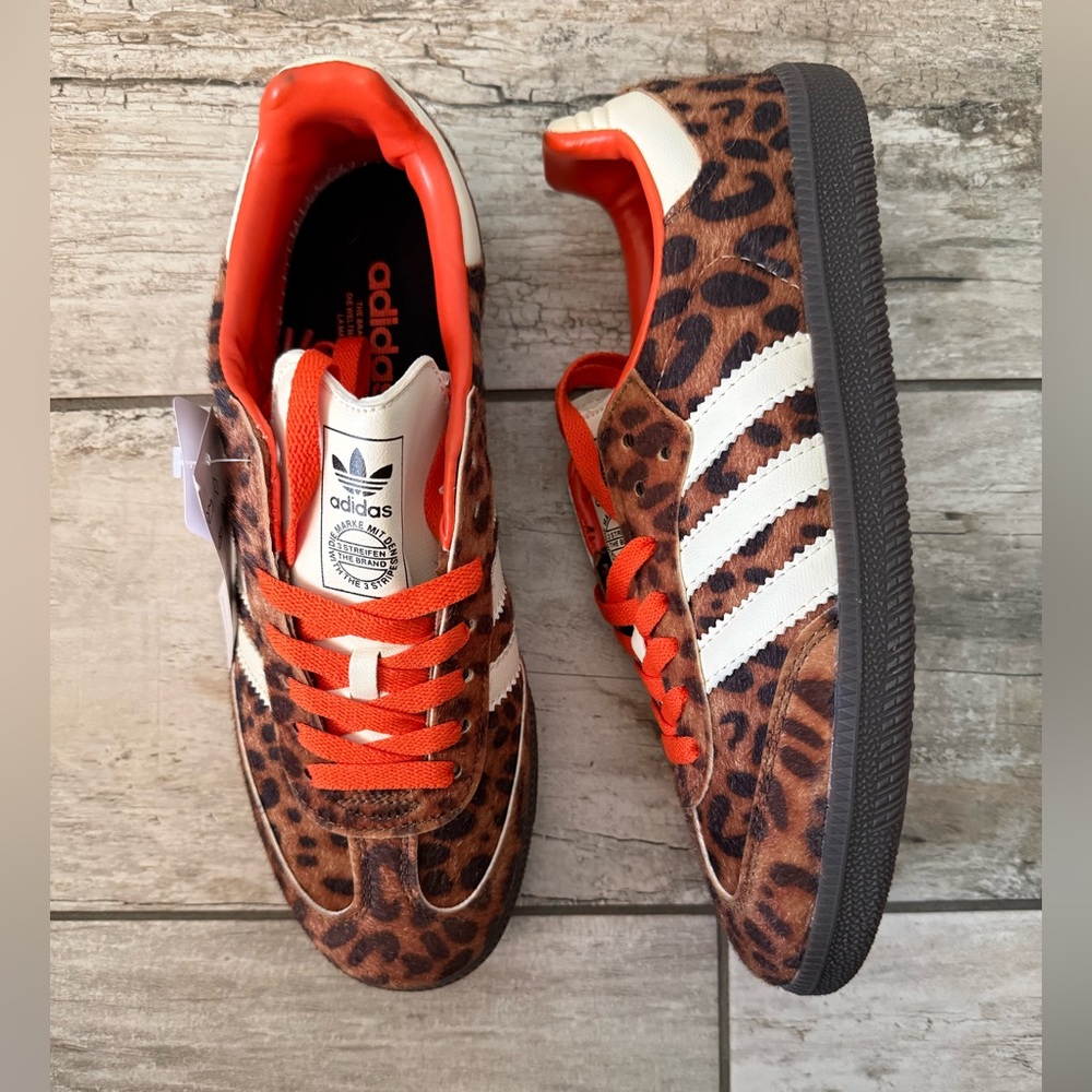 🆕 NWT adidas Women’s Samba OG Animal Print Shoes